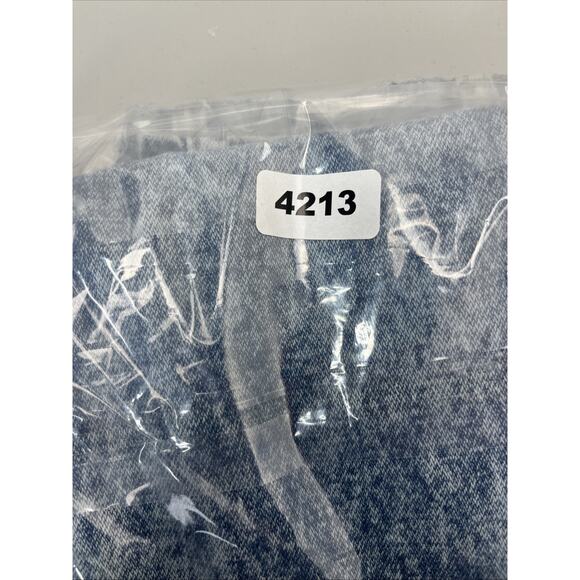 Unleaded Vintage Acid Wash Tapered Mom Jeans Size 7/8 High Rise 80s Denim Retro - Picture 13 of 13